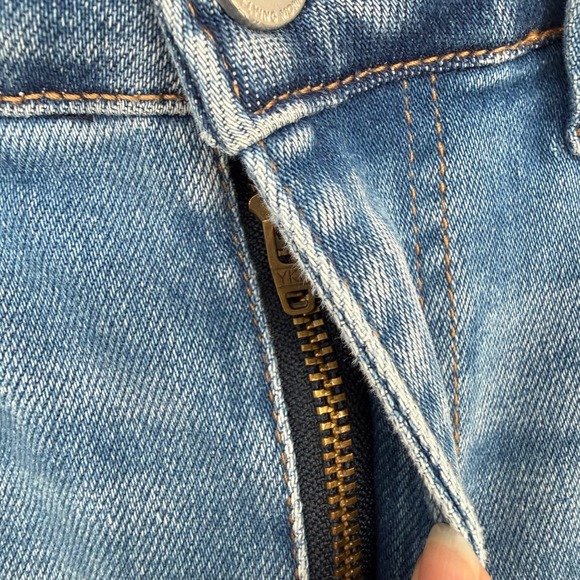 FLYING MONKEY 2 TONE DISTRESSED ANKLE STRAIGHT JEANS 27 - Picture 5 of 11